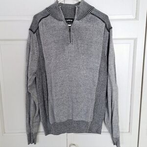 Carbon men's pullover cardigan